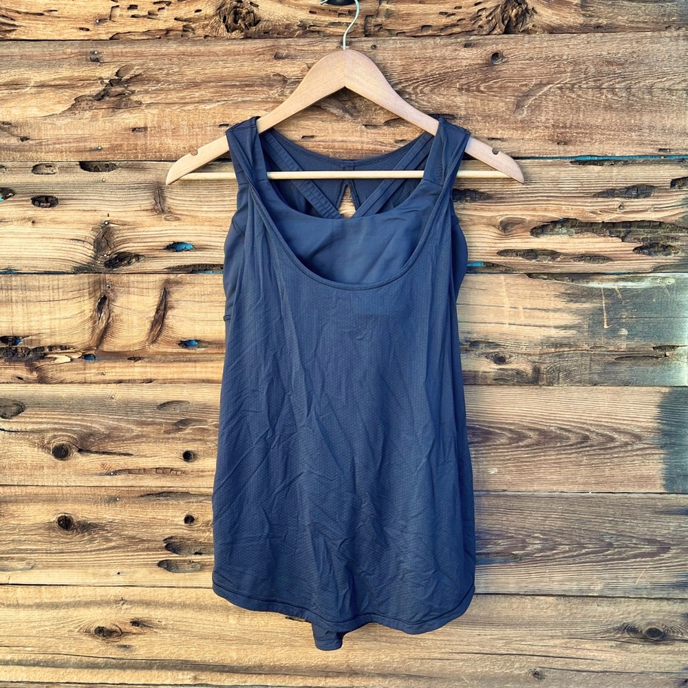 LULULEMON | Black Tank W/ Built-In Sports Bra 8